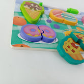 Wooden Puzzles writing board - great for learning - Junk Foods - EKT2396